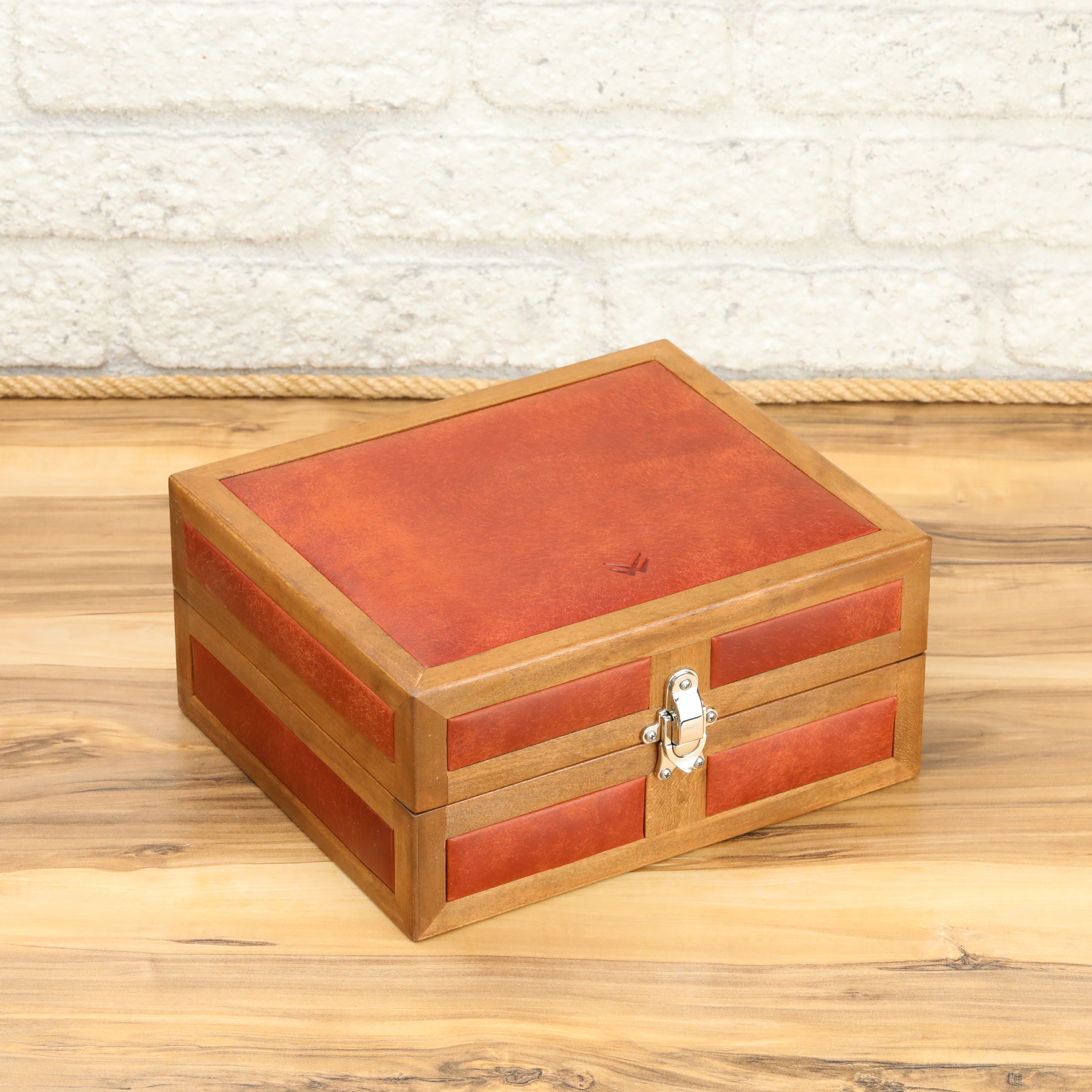 Heritage 6'lı Ahşap Saat Kutusu / Kahverengi