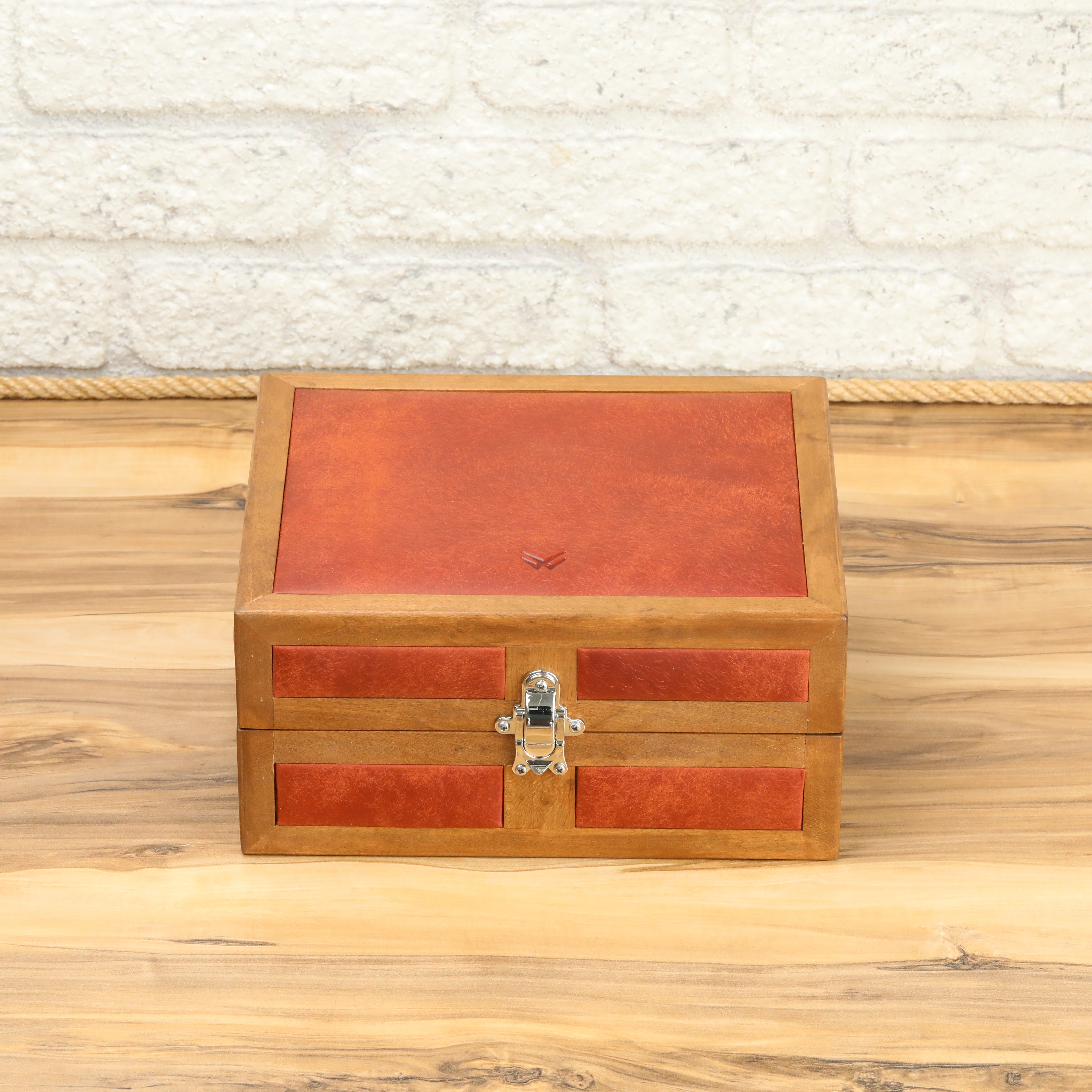 Heritage 6'lı Ahşap Saat Kutusu / Kahverengi