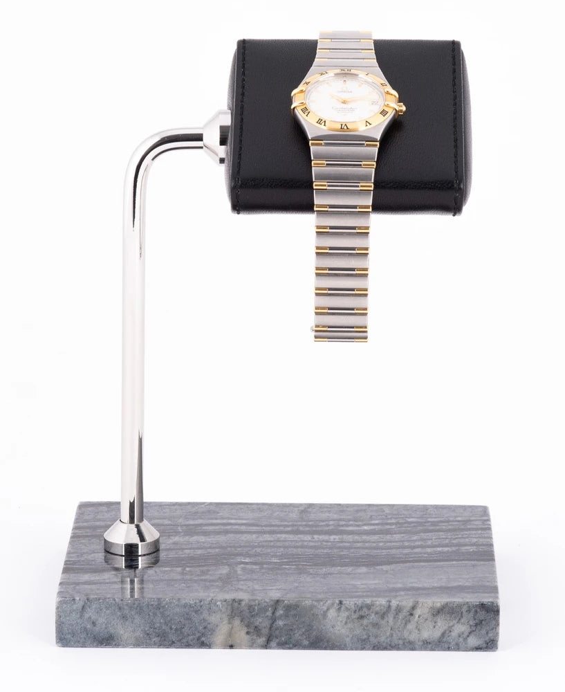 Black - White Mermer Saat Standı - ONYWATCH