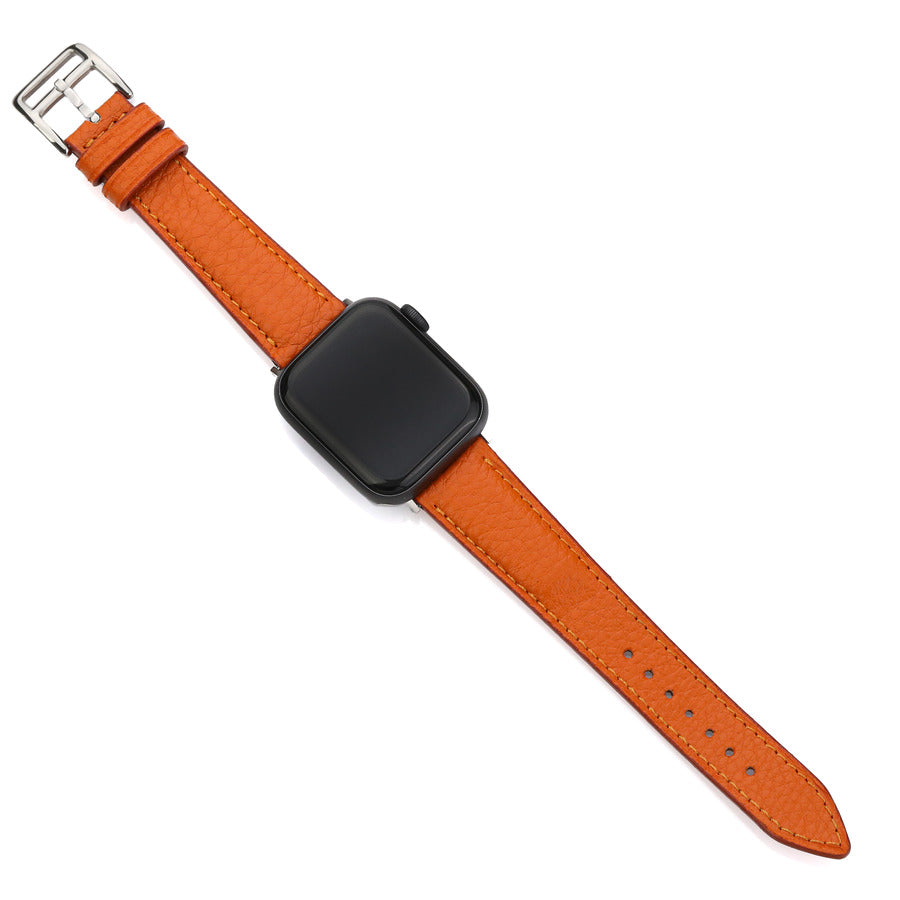 Apple Watch Deri Kordon - Togo Turuncu