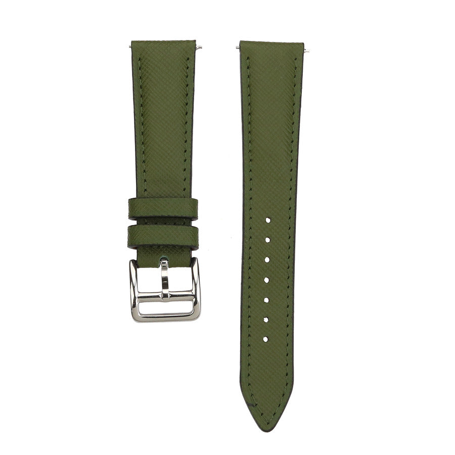 Apple Watch Deri Kordon - Saffiano Haki
