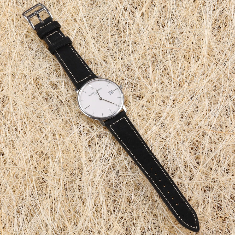 Gerçek dana derisi el yapımı 16 mm saat kordonu