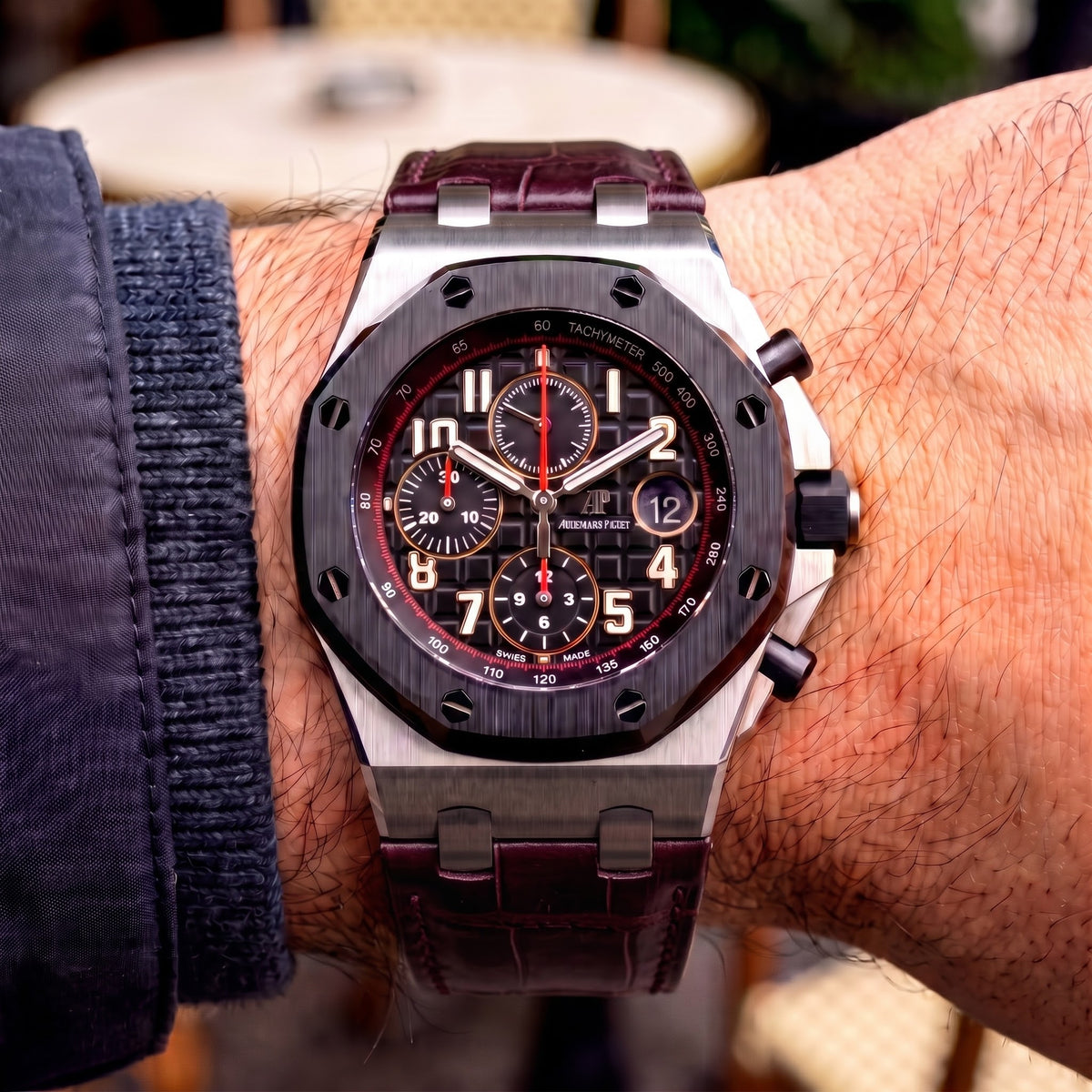 Royal Oak Uyumlu Deri Kordon