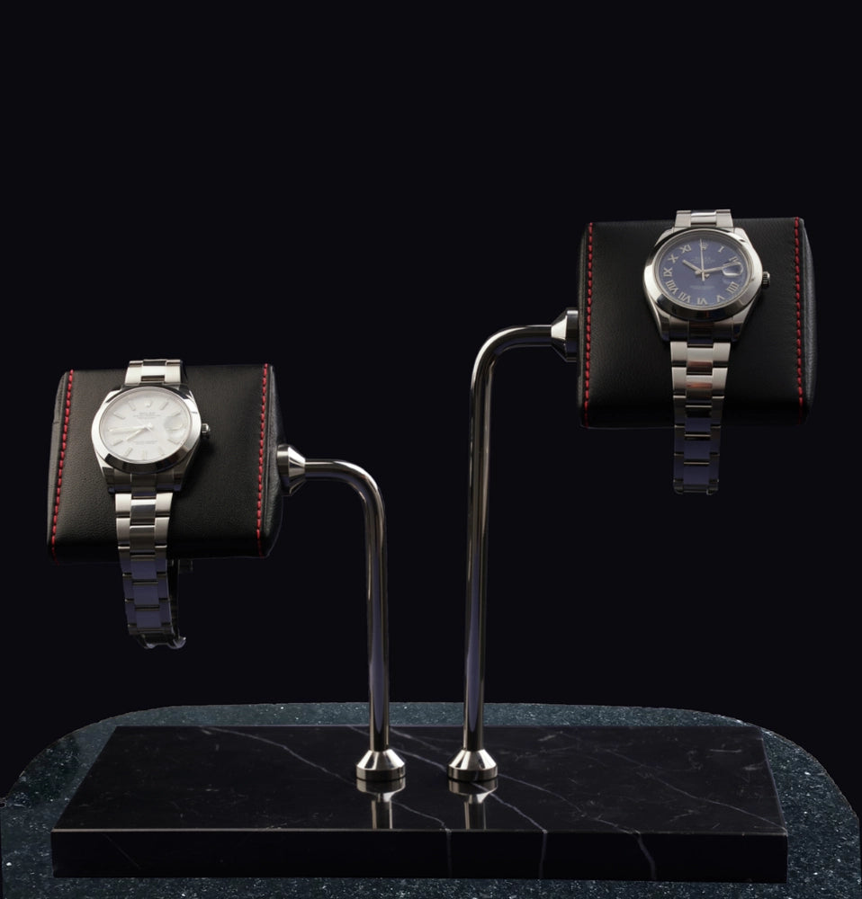 Nero Çiftli Mermer Saat Standı - ONYWATCH