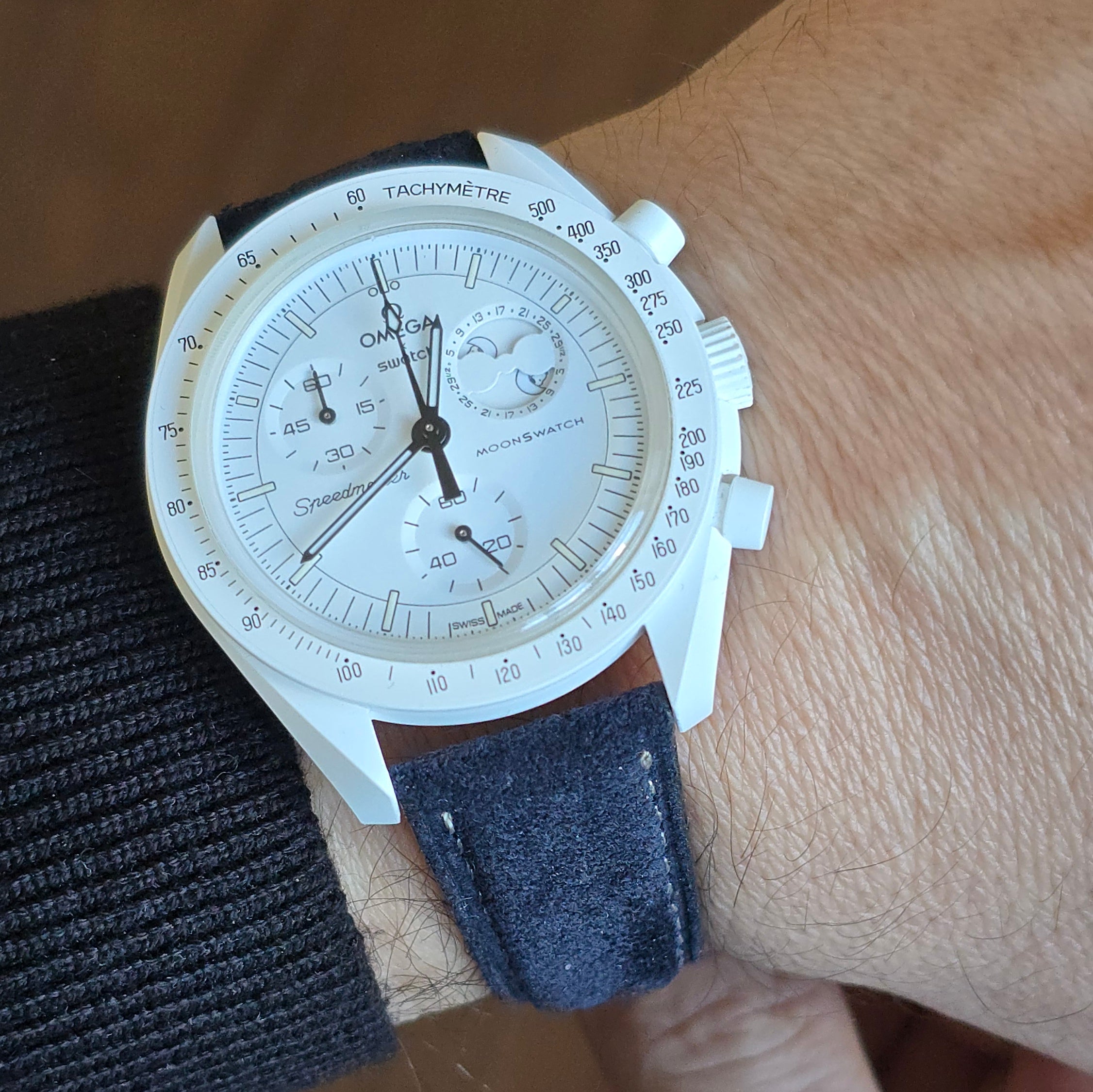 Koyu Lacivert Süet Kordon