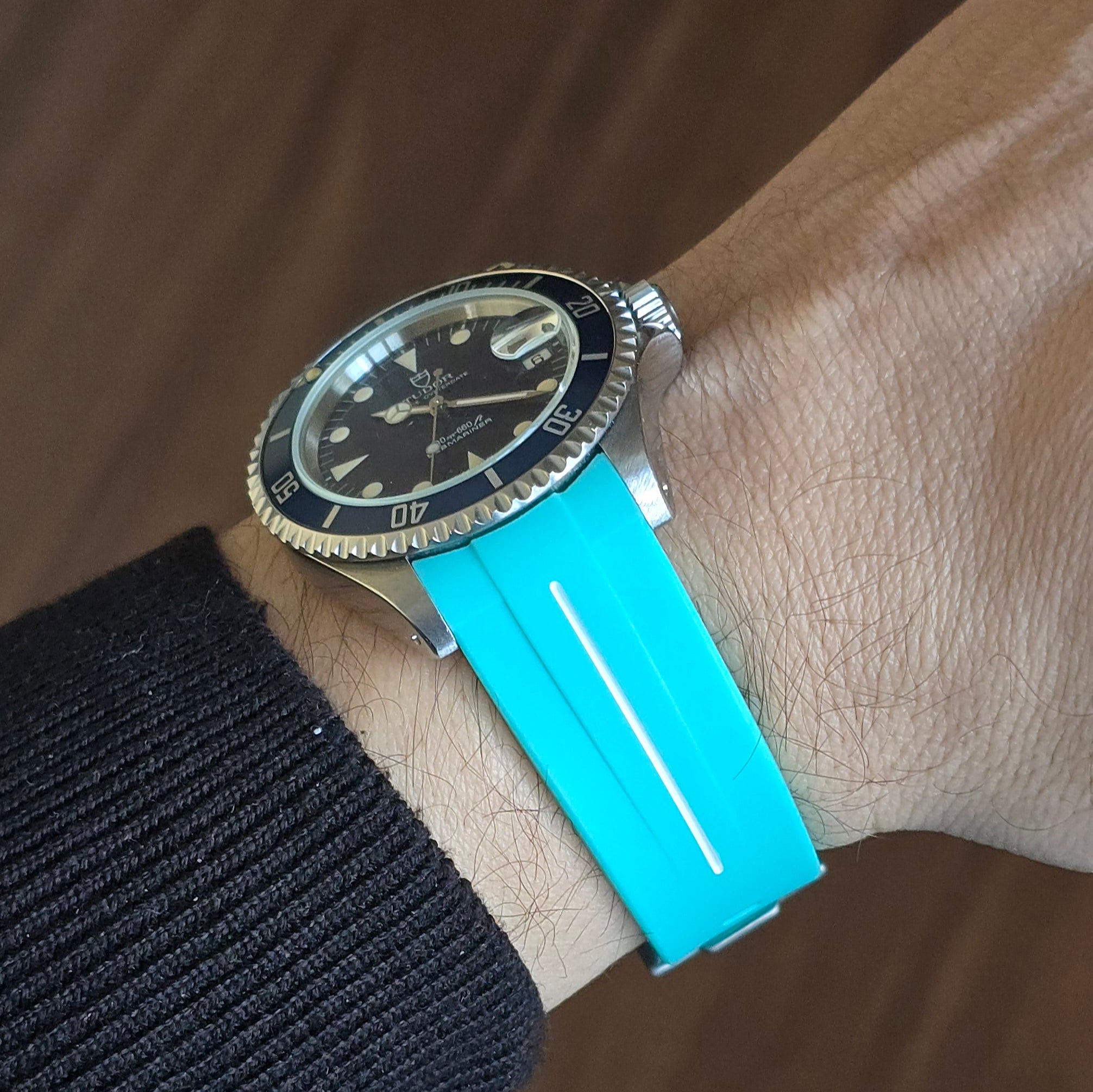 TDR. Mint Yeşil-Beyaz FKM Entegre Kauçuk Kordon