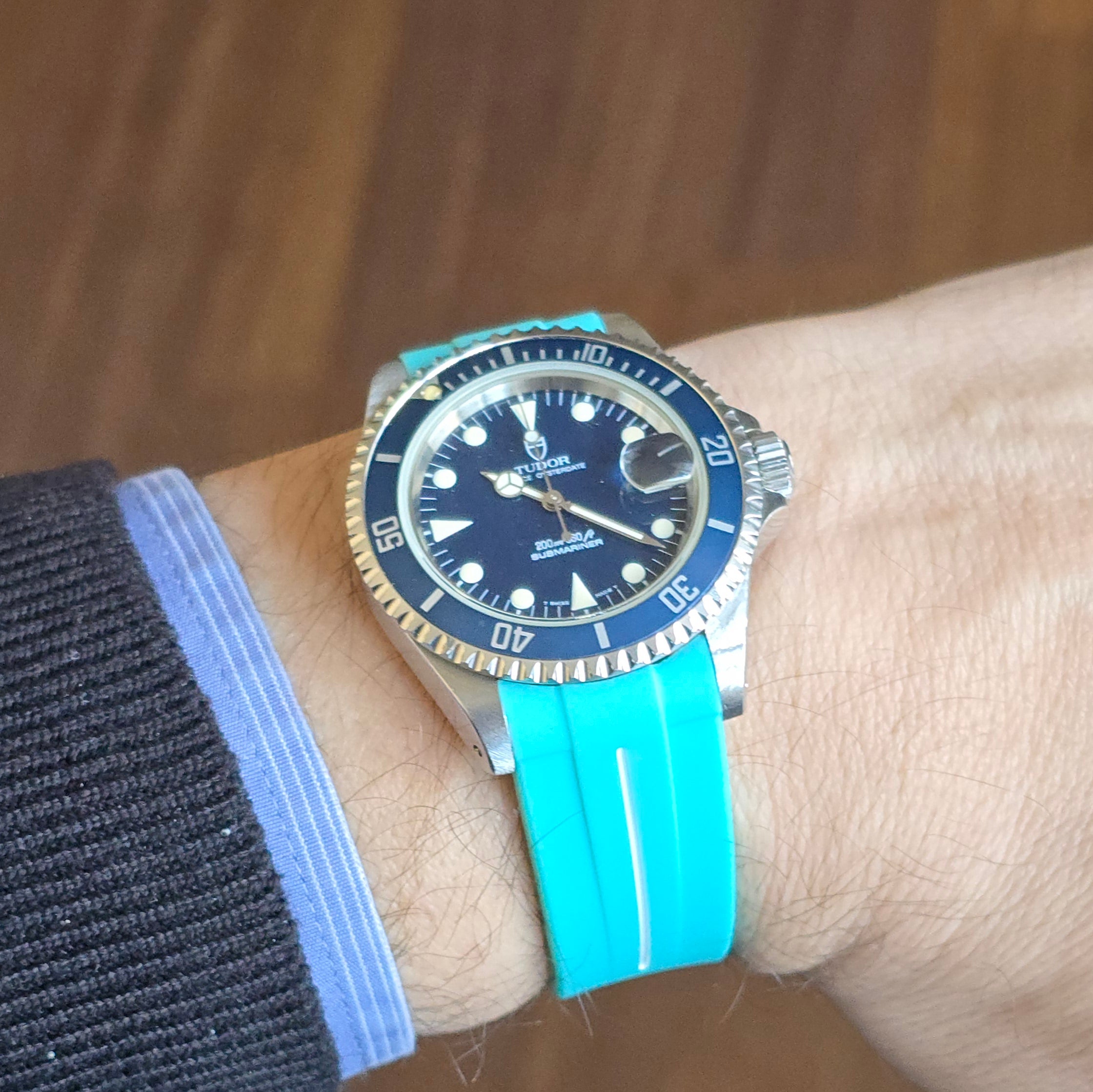 TDR. Mint Yeşil-Beyaz FKM Entegre Kauçuk Kordon