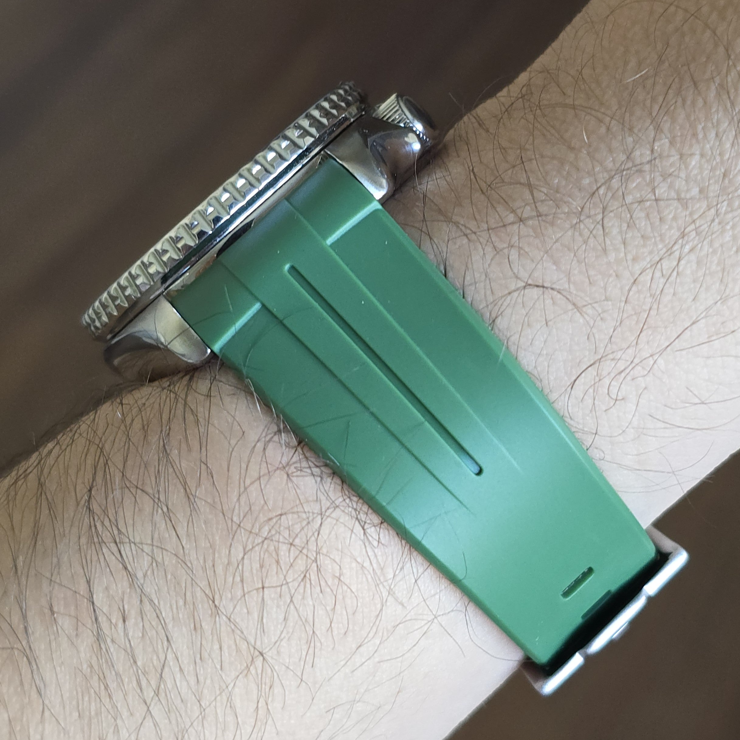 Seiko Yeşil FKM Entegre Kauçuk Kordon