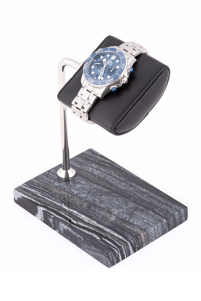 Black - White Mermer Saat Standı - ONYWATCH