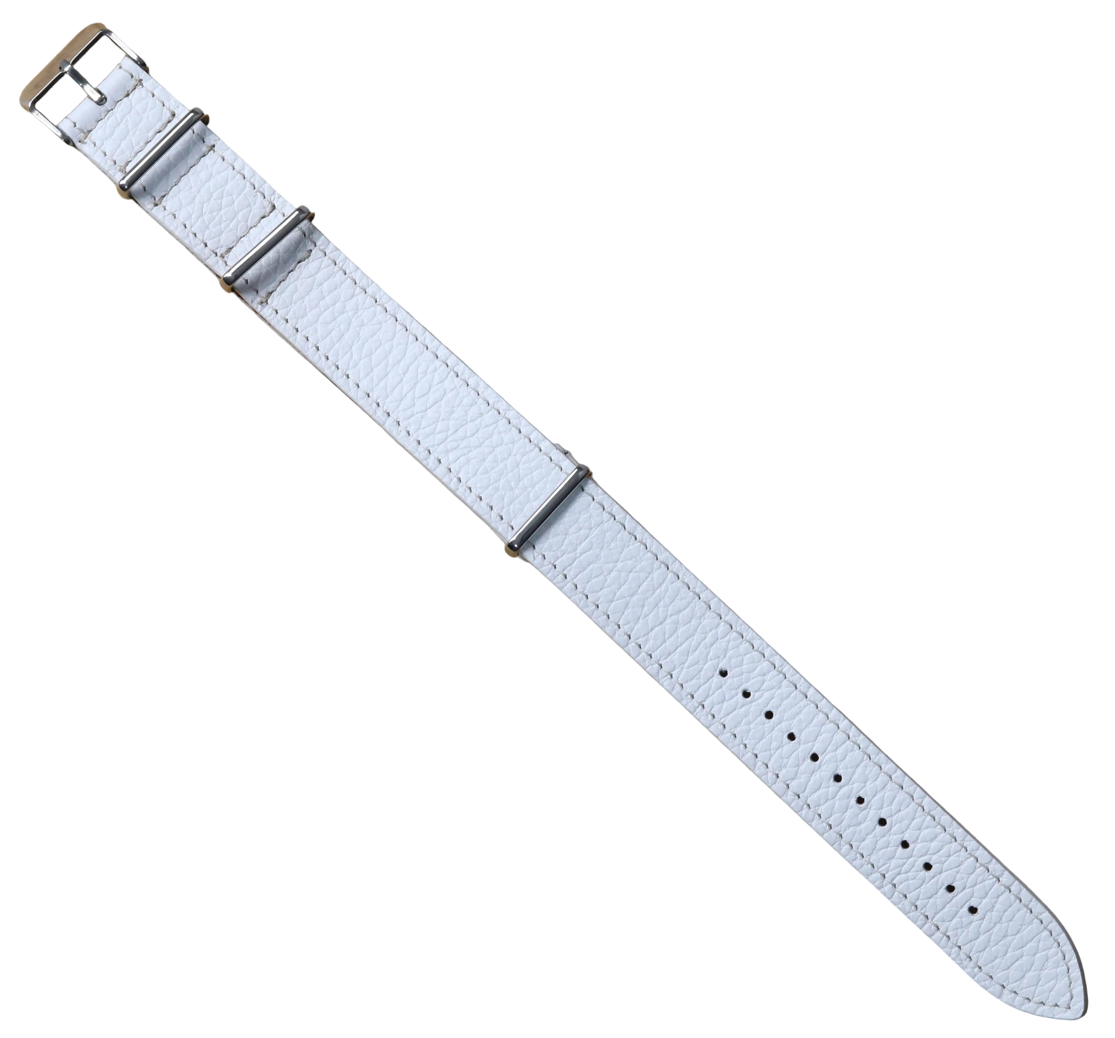 Beyaz Togo Deri Nato Kordon