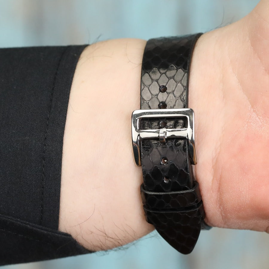 Yılan Derisi Siyah Kordon 15 Limitli