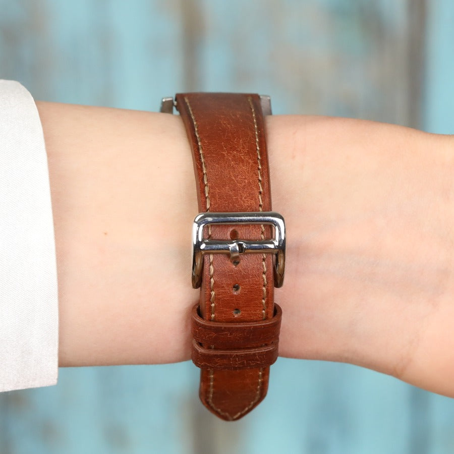 Pueblo Kahverengi Deri Kordon