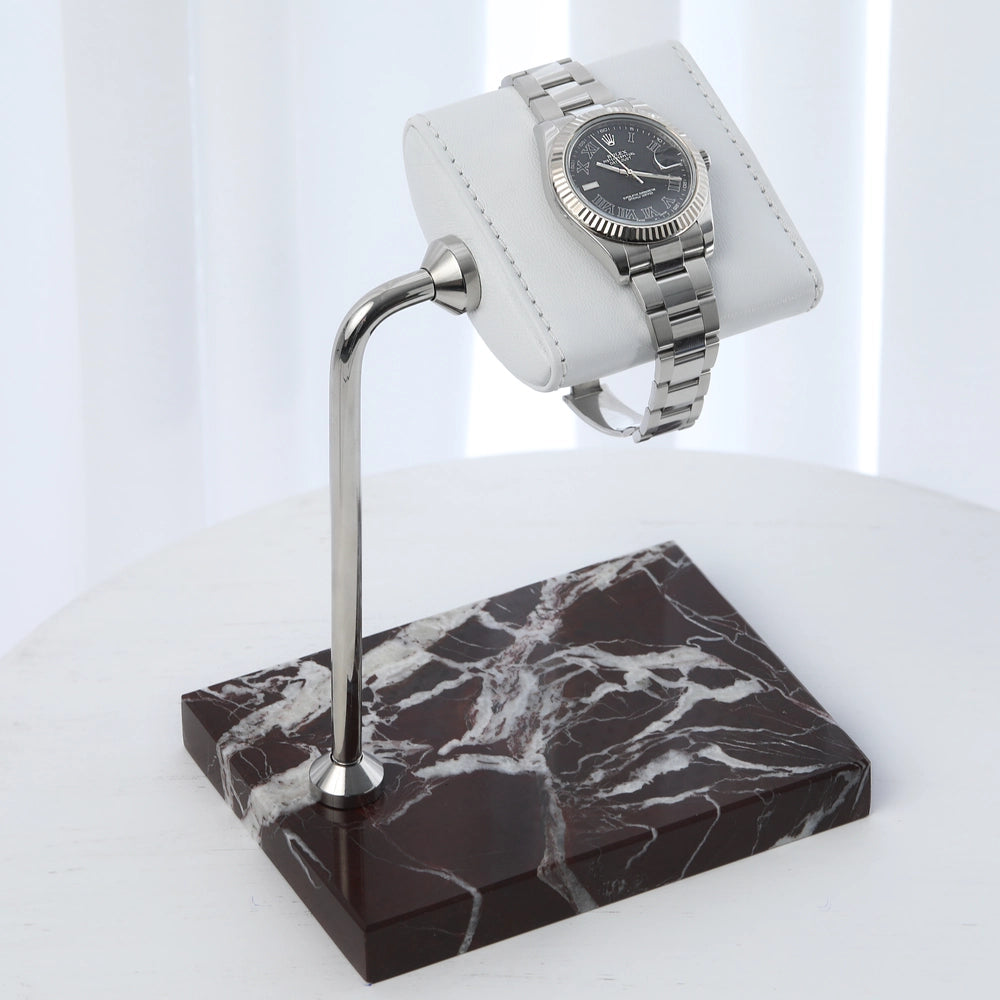 Rosso Mermer Saat Standı - ONYWATCH