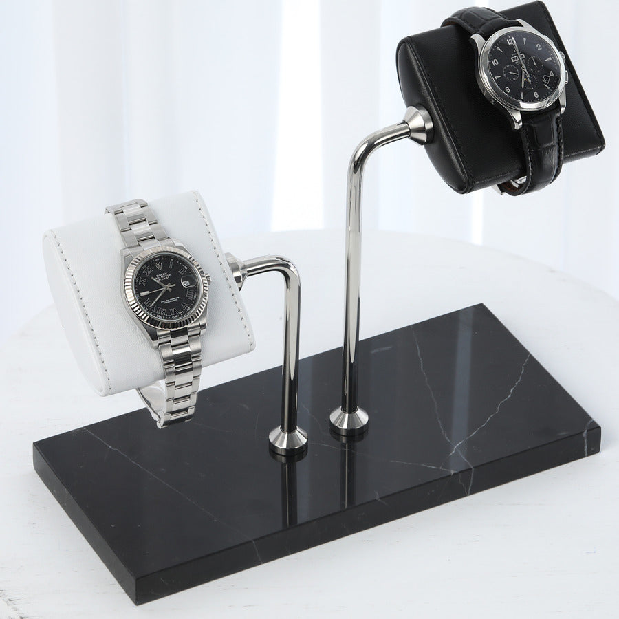 Nero Çiftli Mermer Saat Standı - ONYWATCH