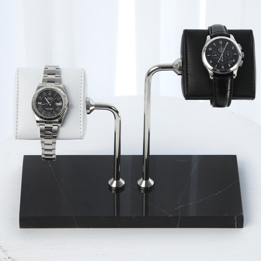 Nero Çiftli Mermer Saat Standı - ONYWATCH
