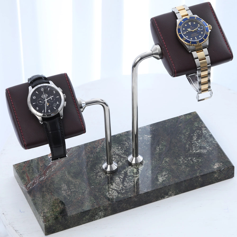 Green Forest Çiftli Mermer Saat Standı - ONYWATCH