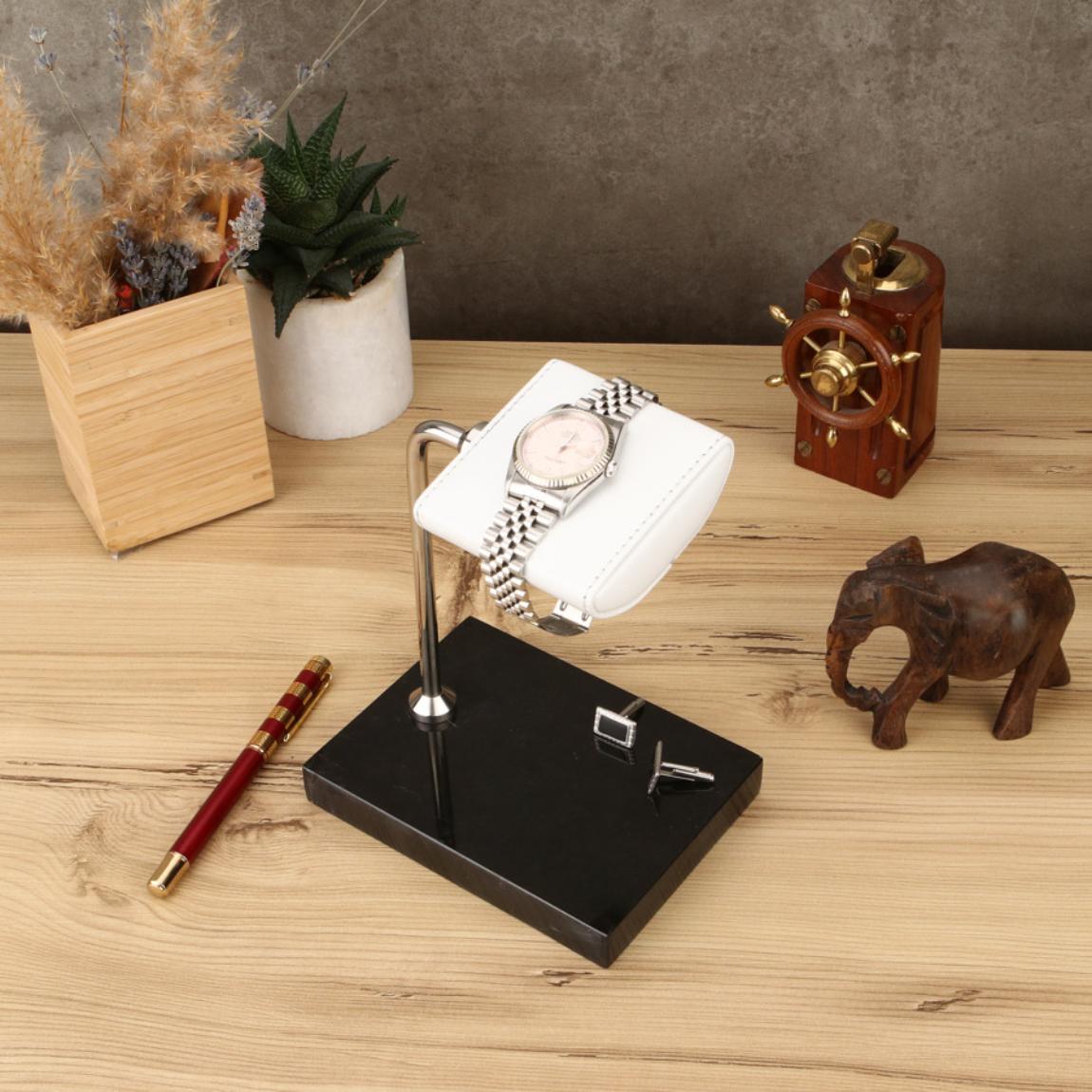 Nero Mermer Saat Standı - ONYWATCH