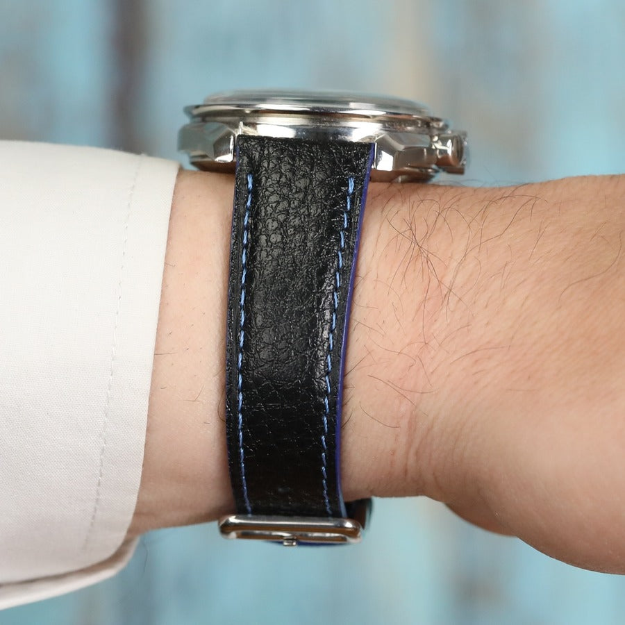 Omega Deri Kordon Black