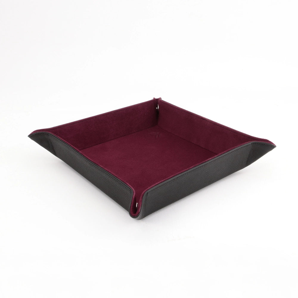 Octavia Siyah Bordo Vale Gerçek Deri Tepsi - ONYWATCH