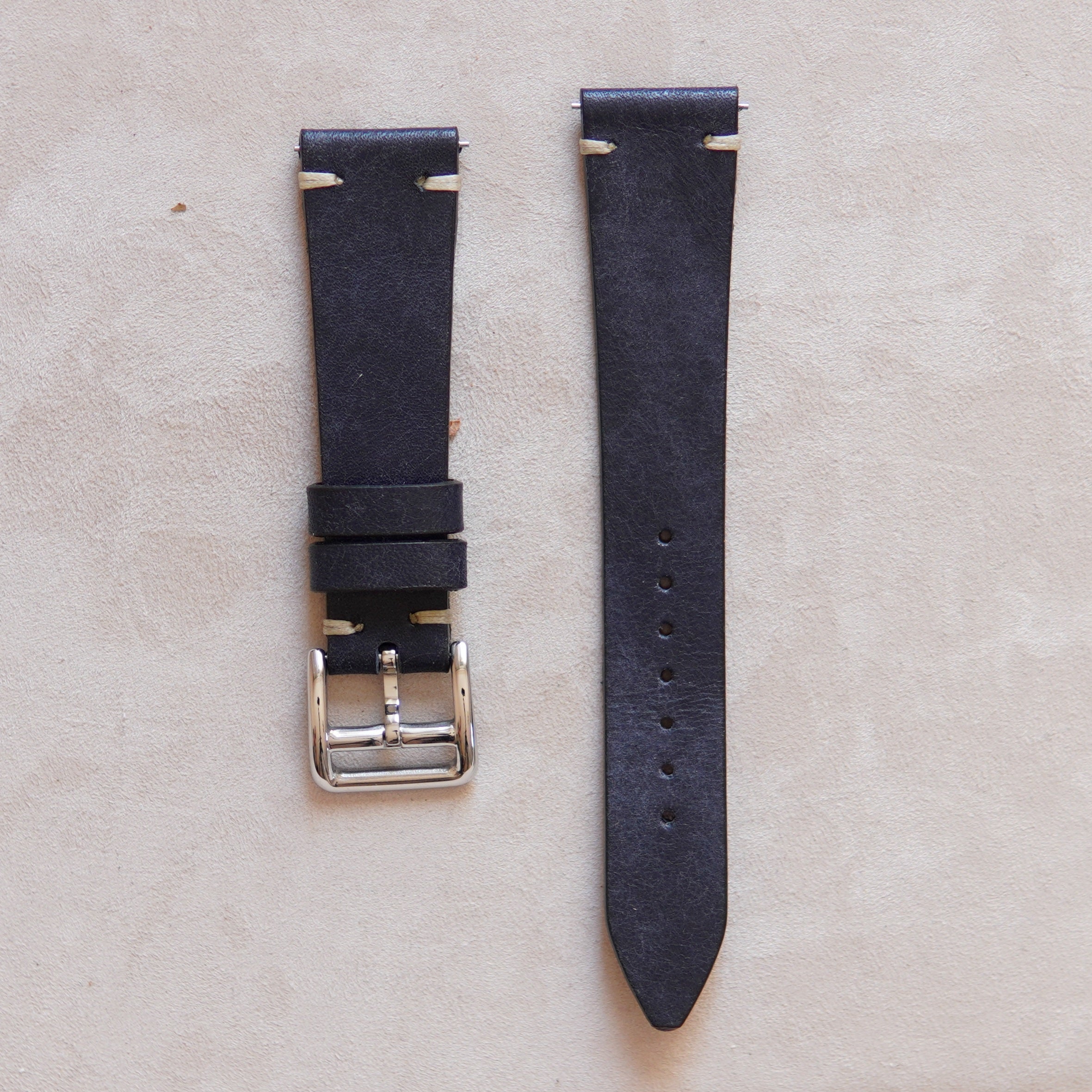 Vintage Deri Kordon / Lacivert
