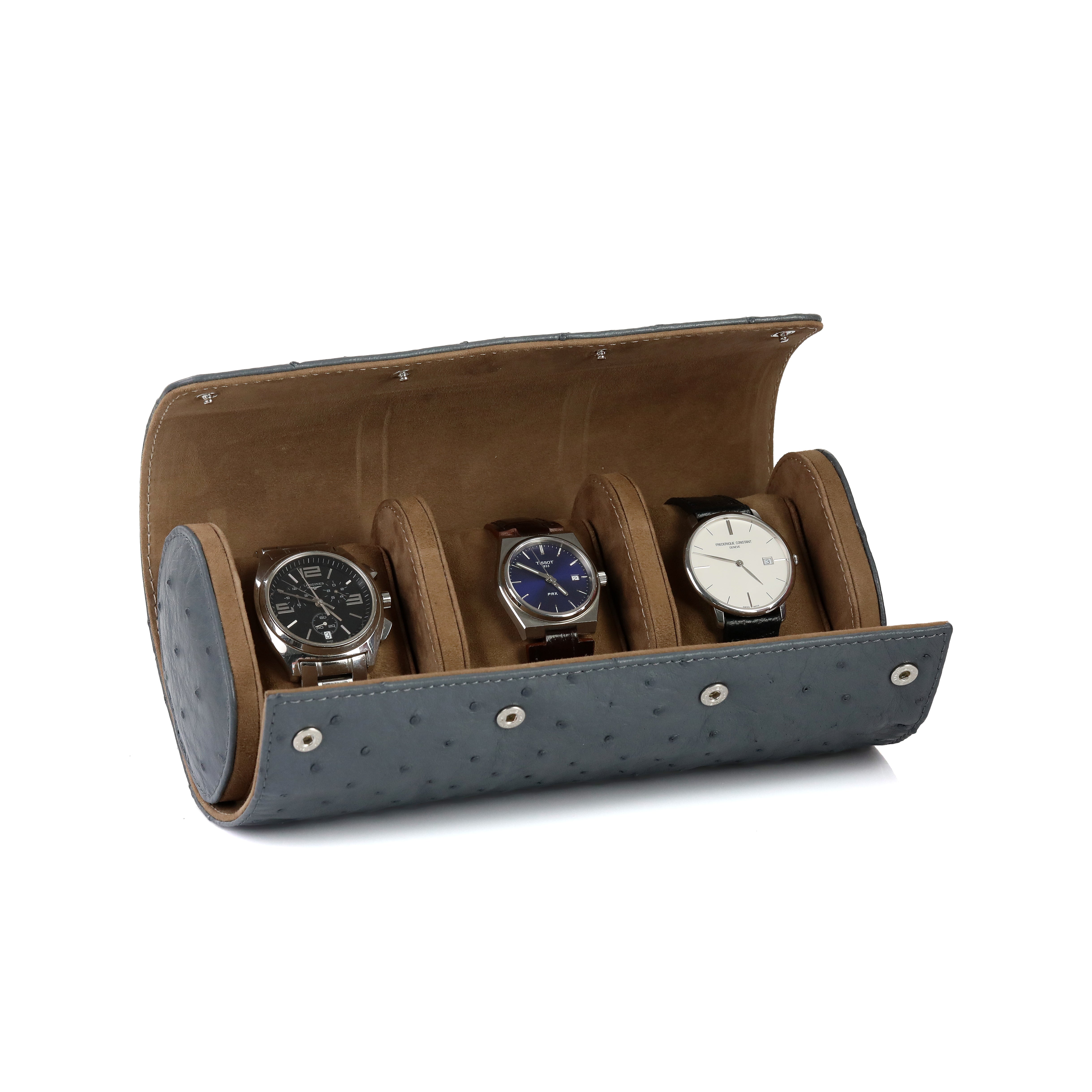 Nata Gerçek Devekuşu Derisi Saat Kutusu