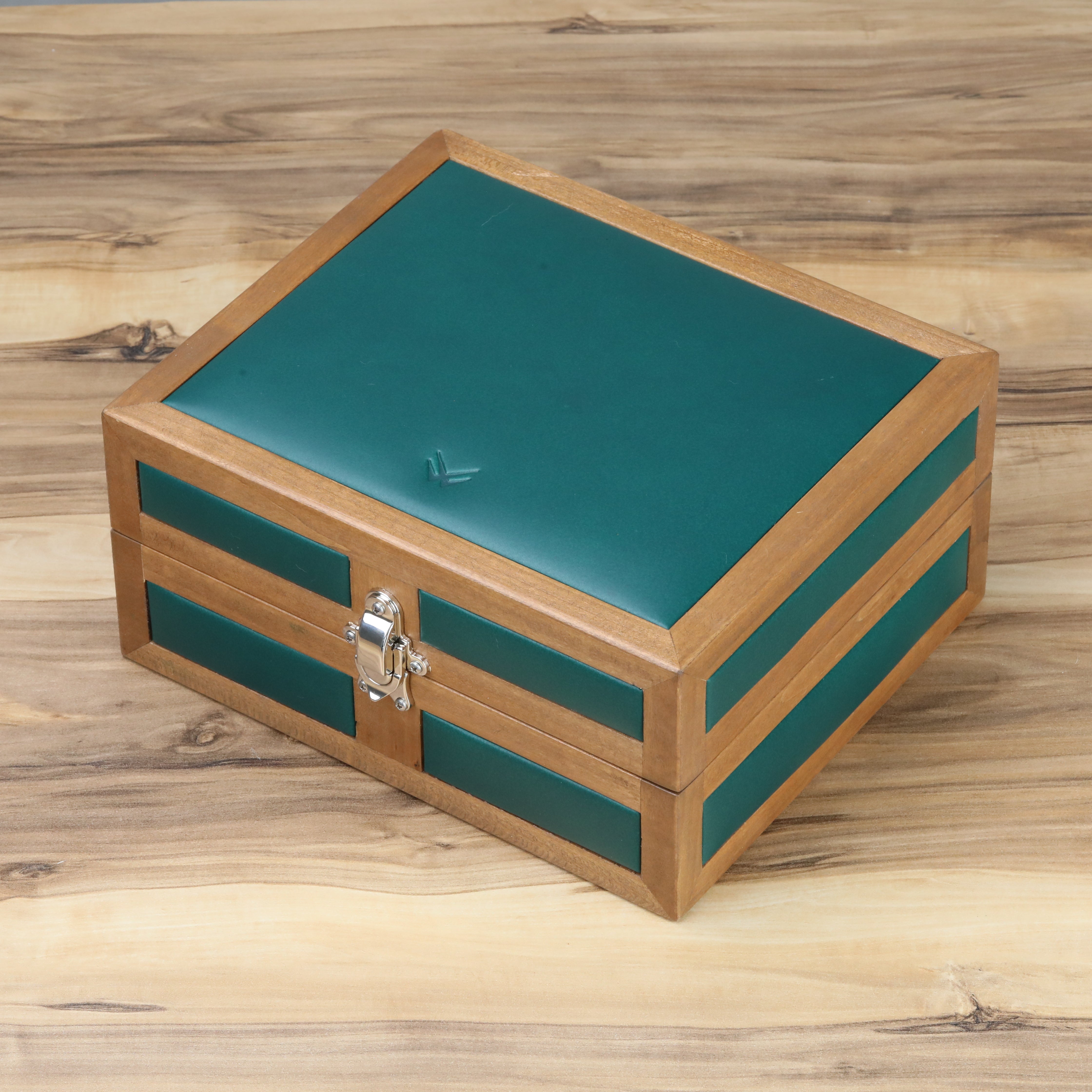 Heritage 6'lı Ahşap Saat Kutusu / Yeşil