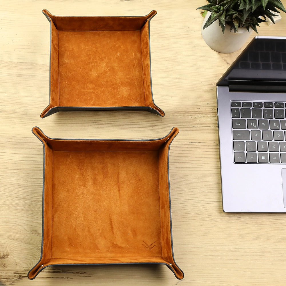 Octavia Lacivert Tarçın Vale Gerçek Deri Tepsi - ONYWATCH