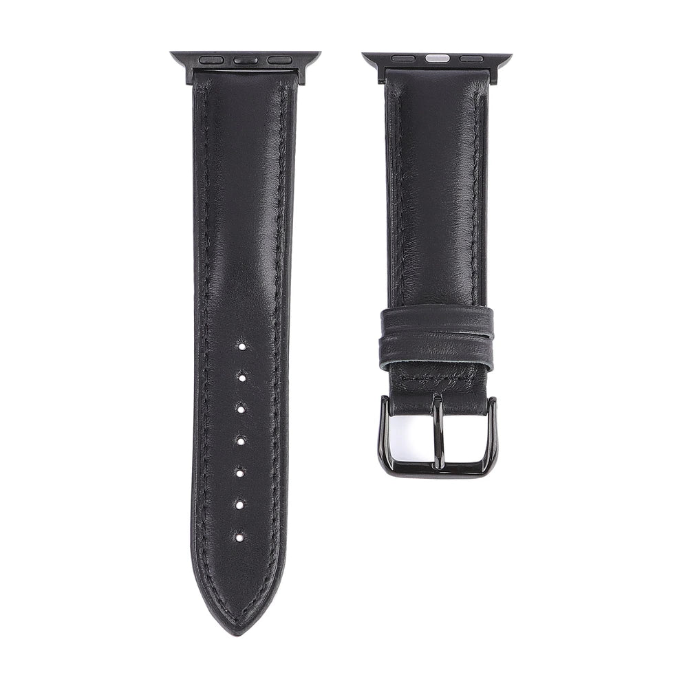 Apple Watch Deri Kordon - Siyah - ONYWATCH