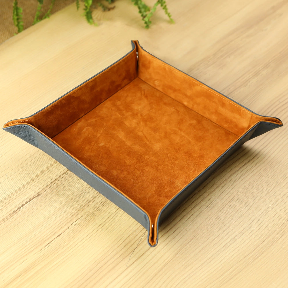 Octavia Lacivert Tarçın Vale Gerçek Deri Tepsi - ONYWATCH