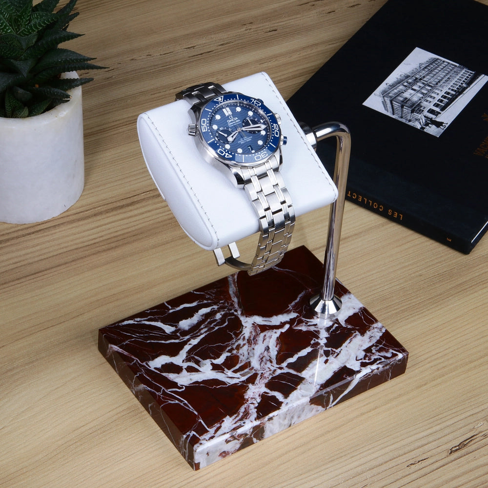 Rosso Mermer Saat Standı - ONYWATCH