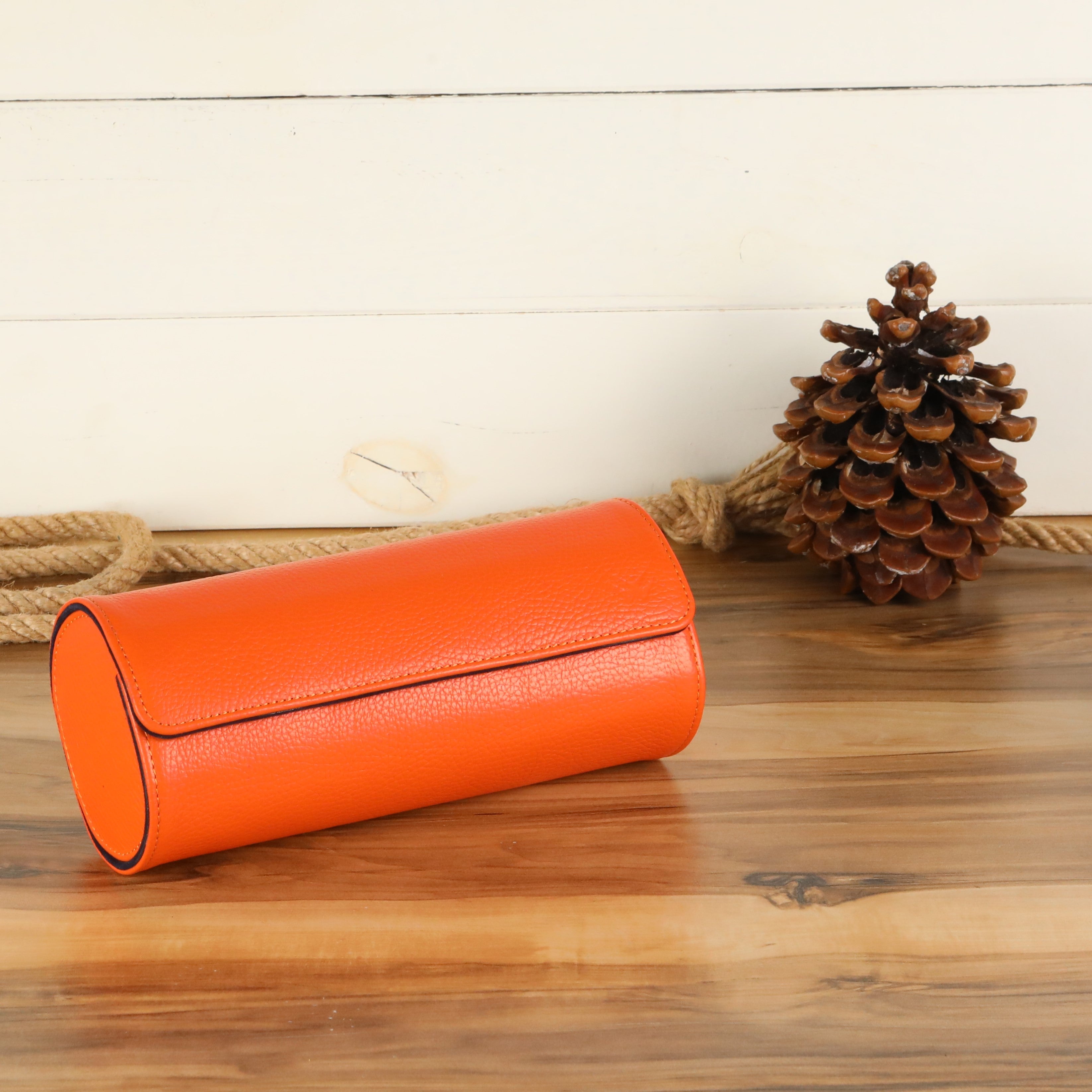 Petra Turuncu Deri Saat Kutusu