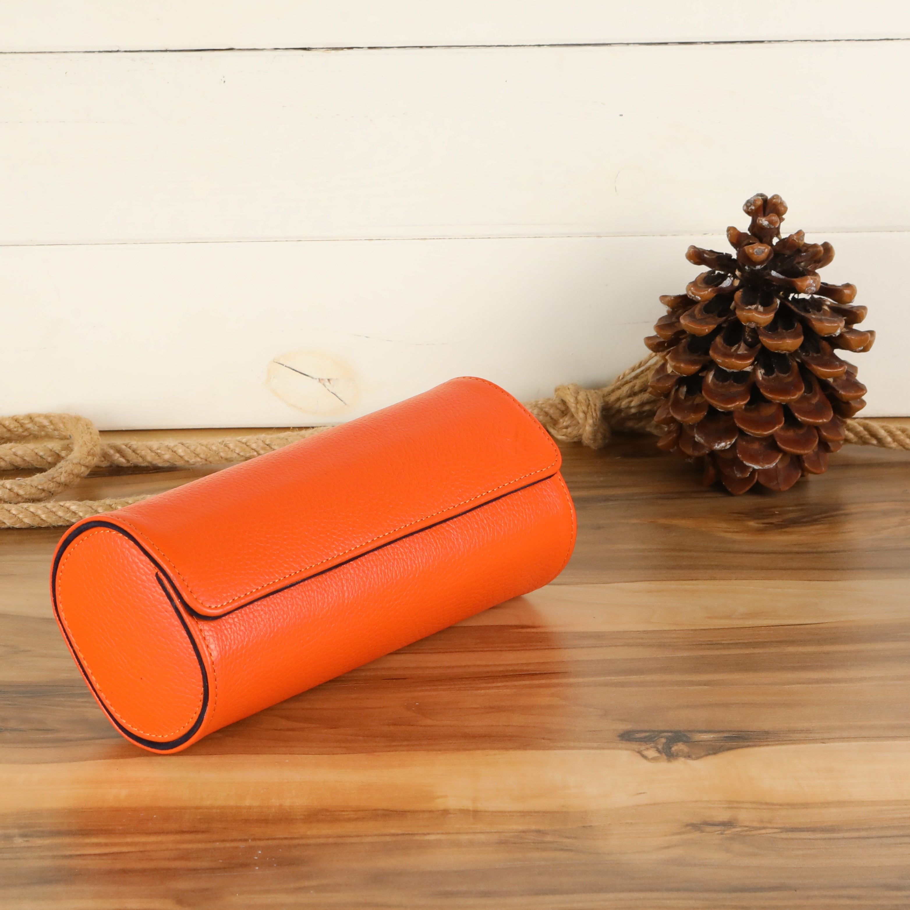 Petra Turuncu Deri Saat Kutusu