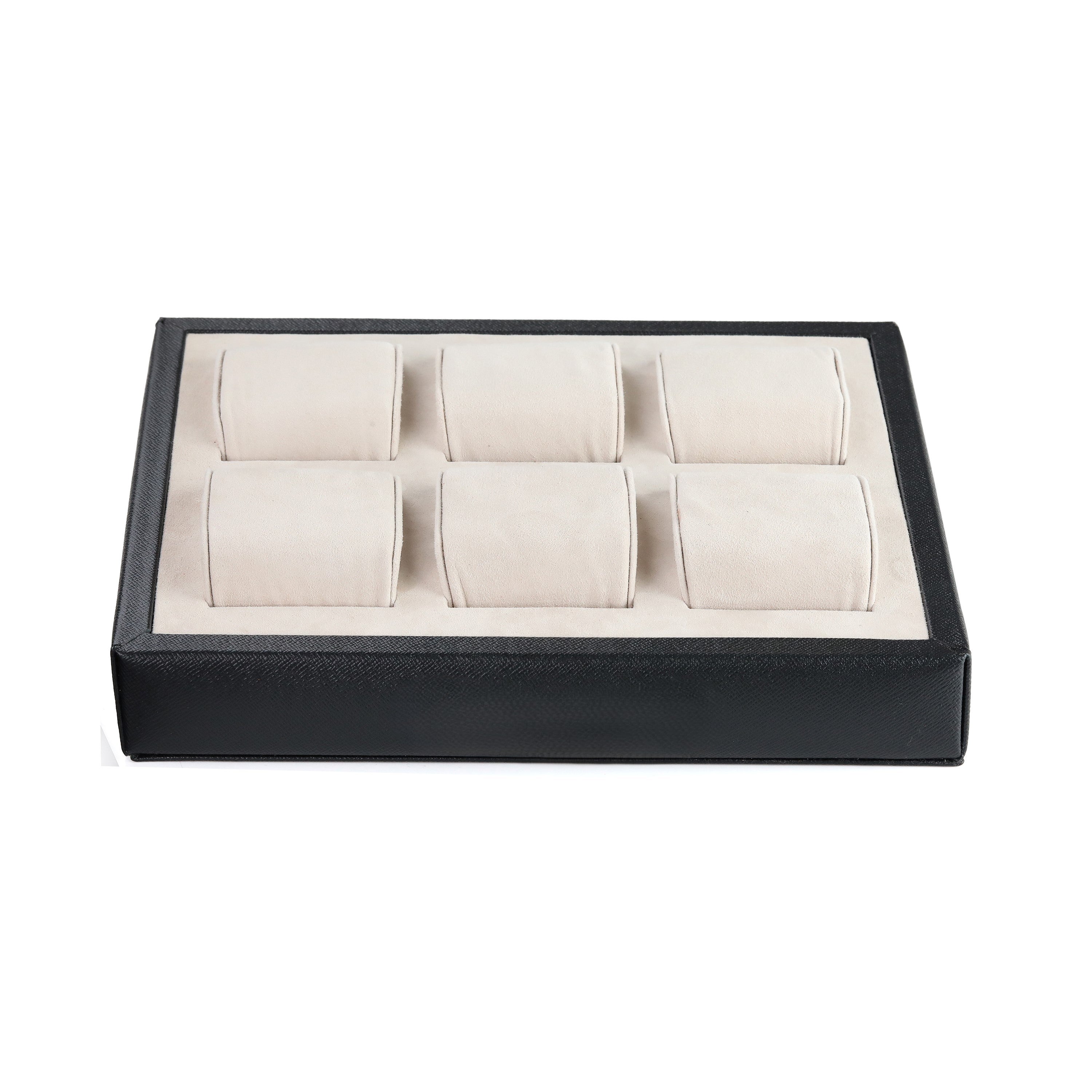 Jul Deri Saat Display Kutusu - Siyah Bej