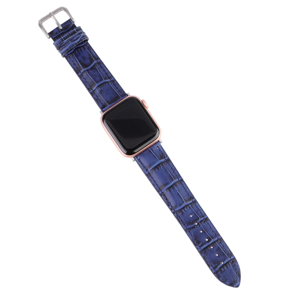Apple Watch Deri Kordon - Lacivert Kroko - ONYWATCH