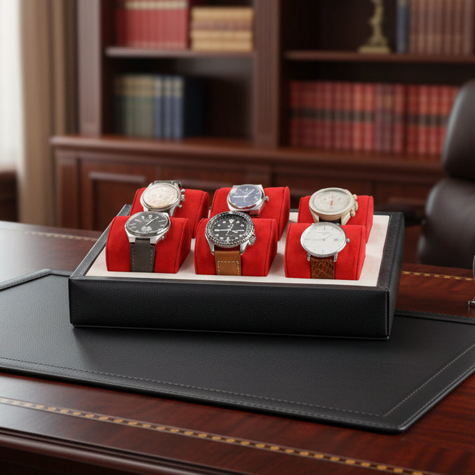 Jul Deri Saat Display Kutusu - Siyah