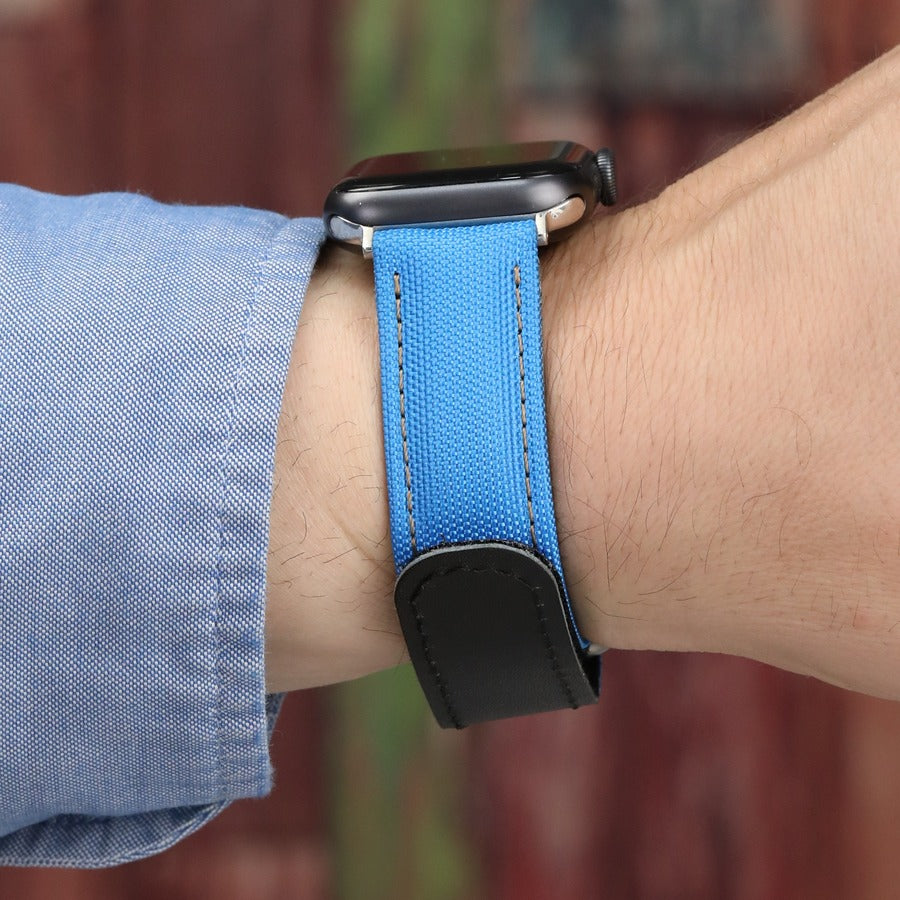 Hibrit Apple Watch Kordon - Mavi