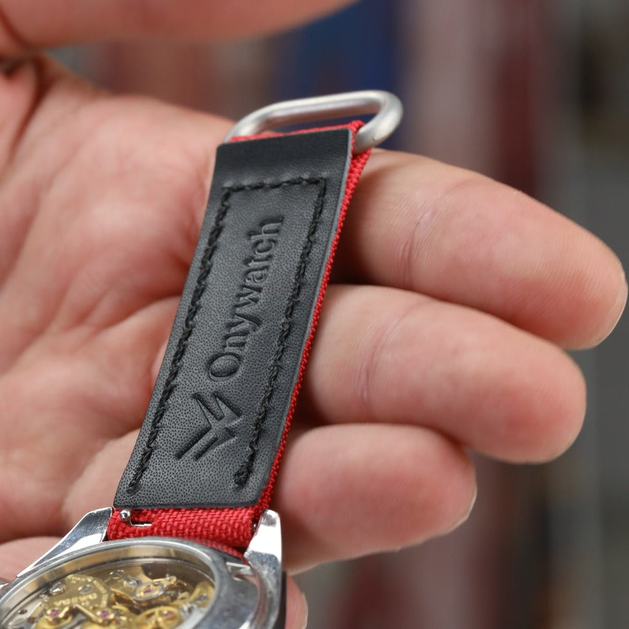 Hibrit Velkro Deri Kordon Gri