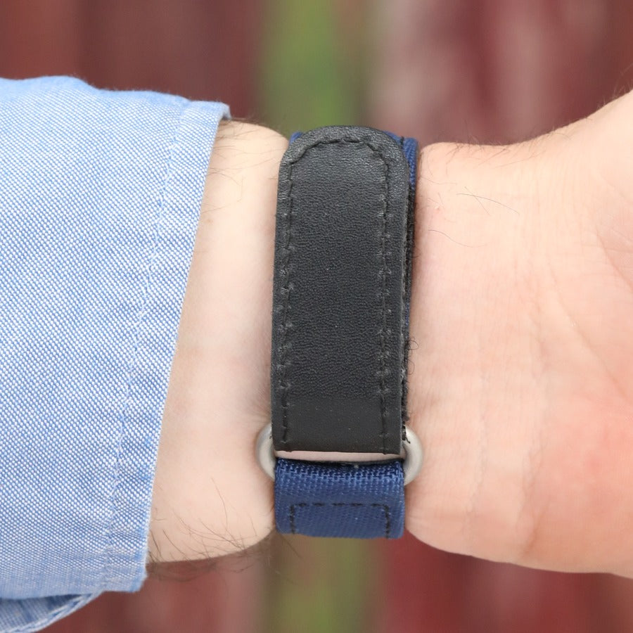 Hibrit Apple Watch Kordon - Lacivert