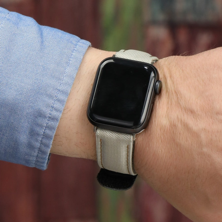 Hibrit Apple Watch Kordon - Bej