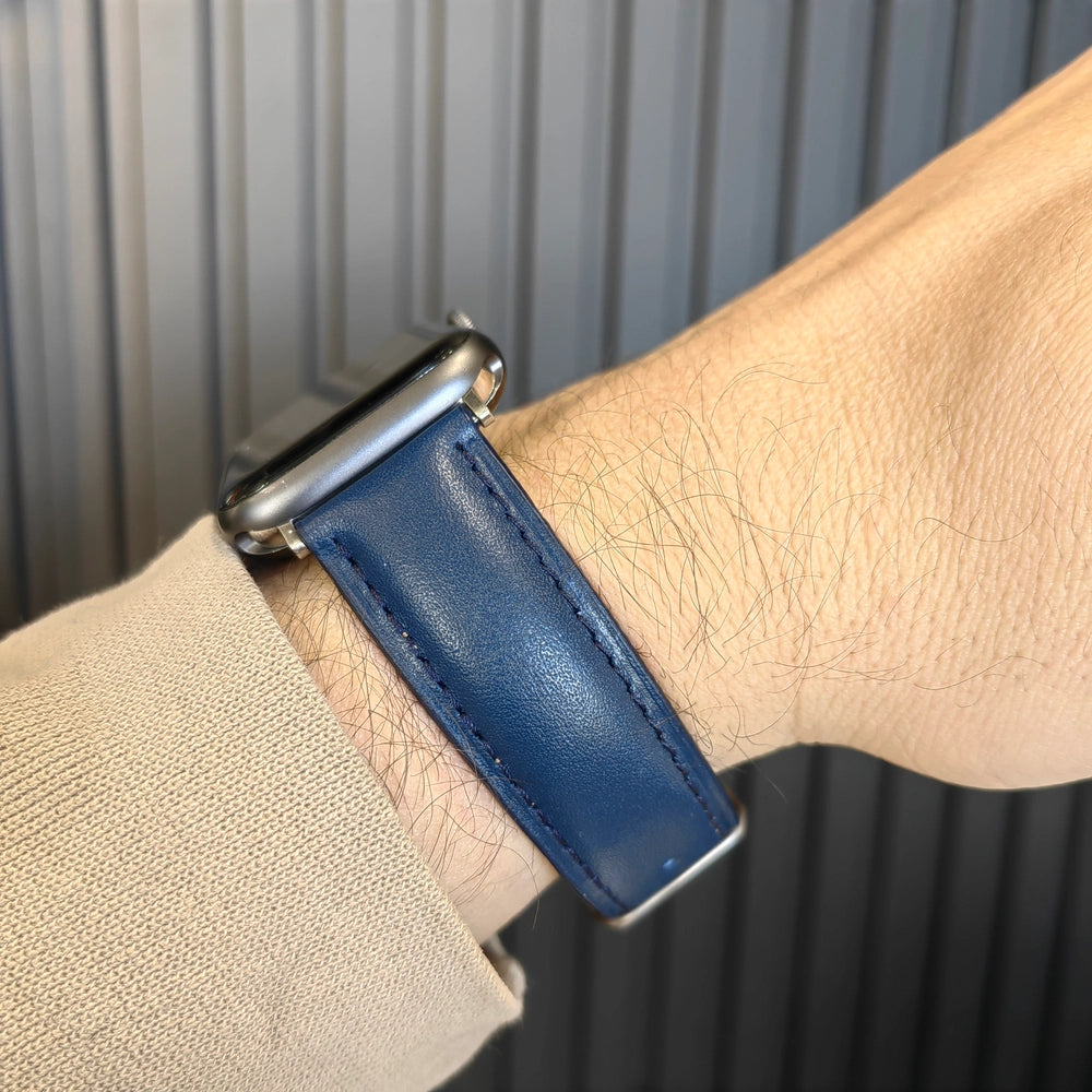 Apple Watch Deri Kordon - Lacivert - ONYWATCH
