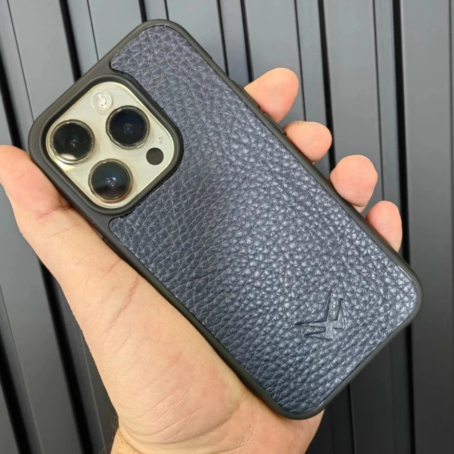 Togo Lacivert iPhone Deri Kılıf - ONYWATCH