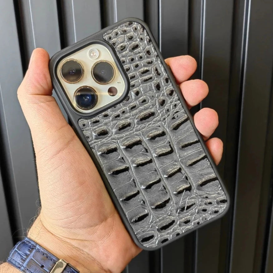 Aragorn Antrasit iPhone Deri Kılıf - ONYWATCH