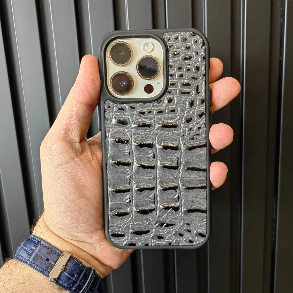 Aragorn Antrasit iPhone Deri Kılıf - ONYWATCH