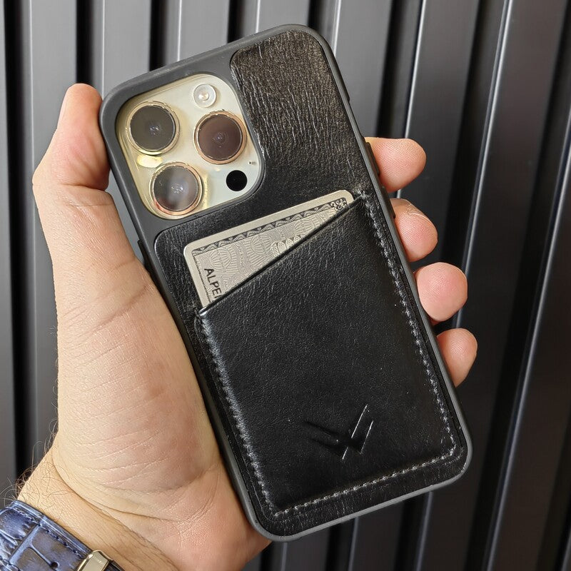 Hurley Siyah Kartlıklı İphone Deri Kılıf - ONYWATCH