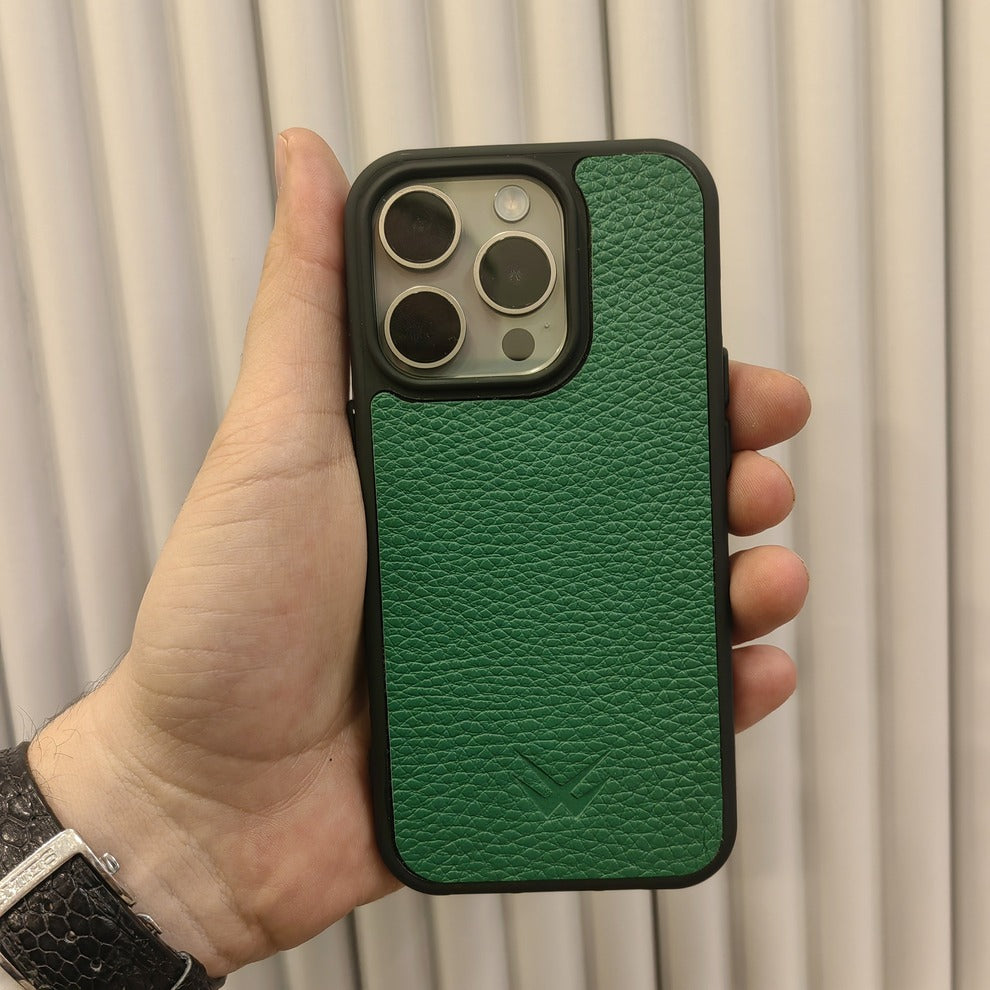 Togo Yeşil iPhone Deri Kılıf - ONYWATCH