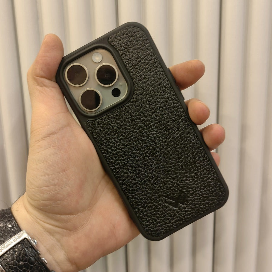 Togo Siyah iPhone Deri Kılıf - ONYWATCH