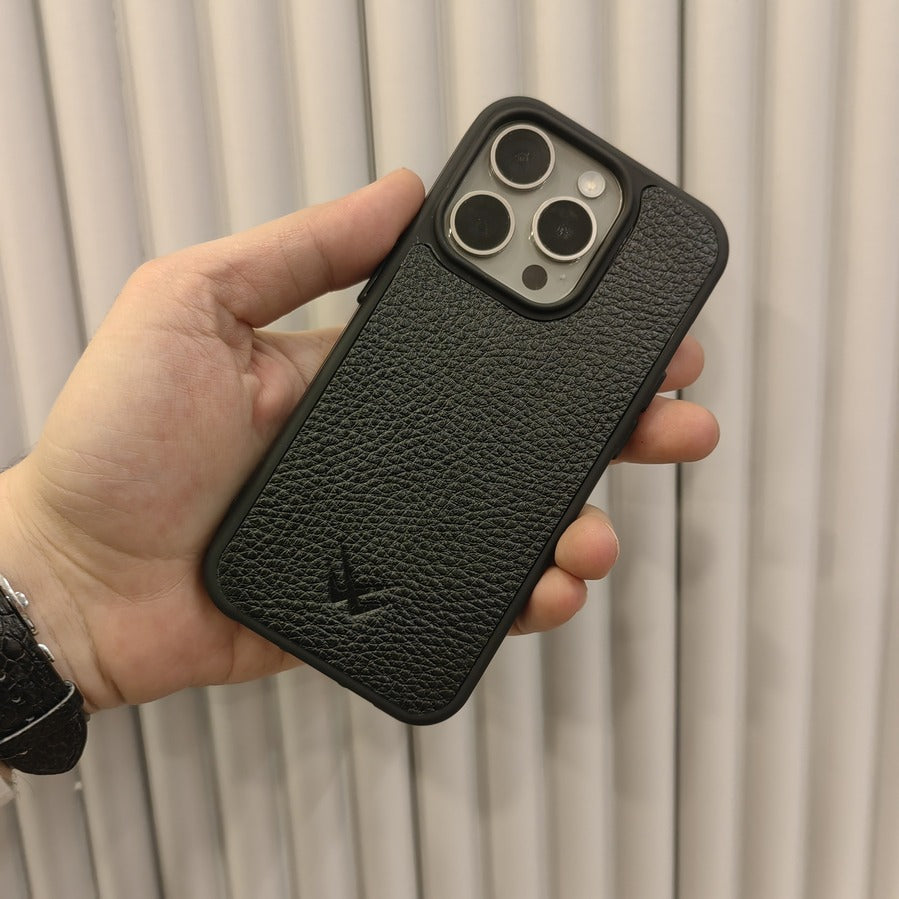 Togo Siyah iPhone Deri Kılıf - ONYWATCH