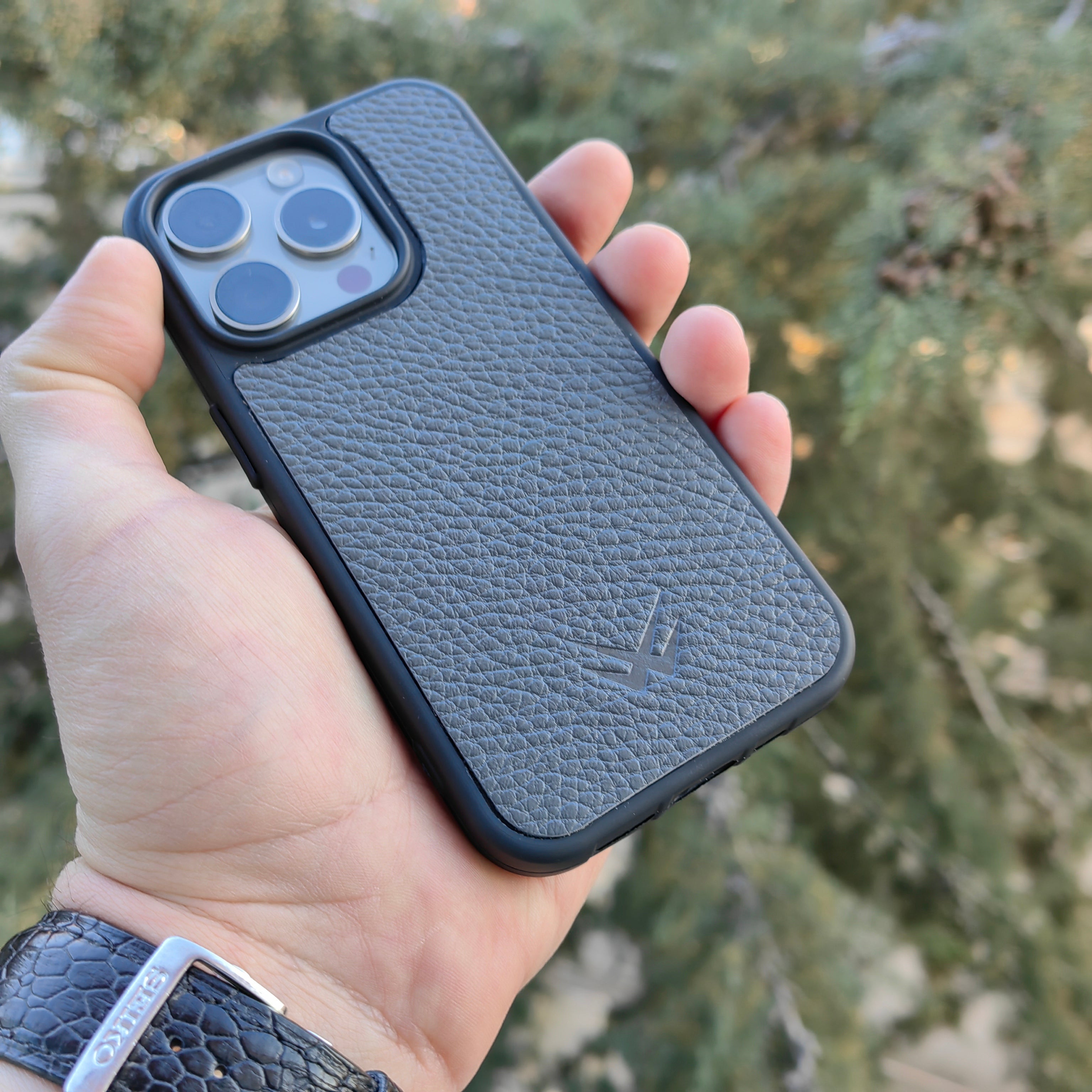 Togo Antrasit iPhone Deri Kılıf - ONYWATCH