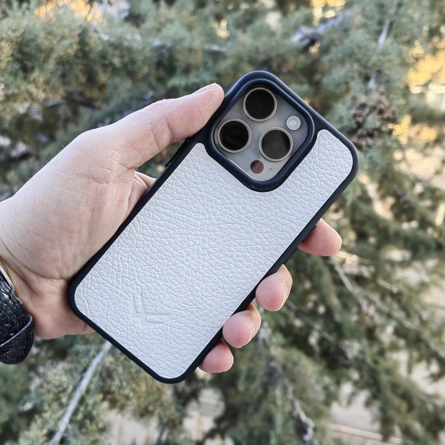 Togo Beyaz iPhone Deri Kılıf - ONYWATCH