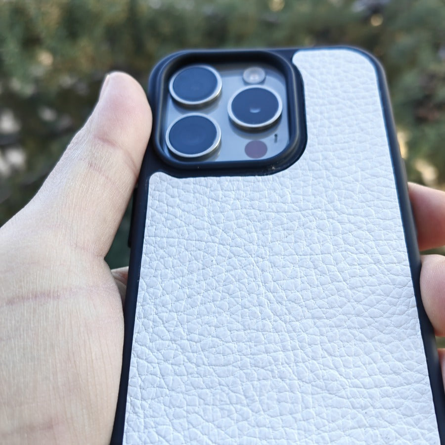 Togo Beyaz iPhone Deri Kılıf - ONYWATCH